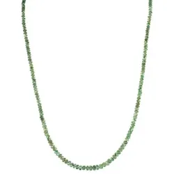 THOMAS & SOHN Edelsteine ca.52,00ct Collier facettiert Silber vergoldet