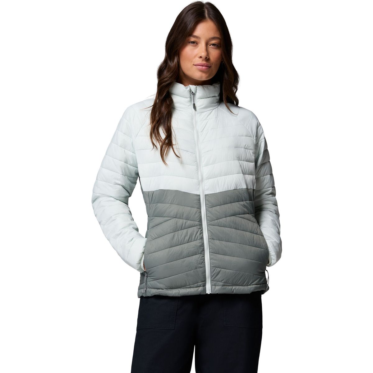 Columbia Women's Powder Pass Jacket sedona sage, tea light (342) L 213362-2133622-342-L
