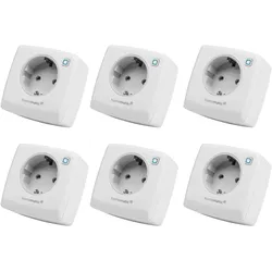 Homematic IP, Smart Plug, 157338A0, Schaltsteckdose, 6 Stück