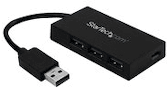 Startech 4 Port USB 3.0 Hub, USB Type-A Hub with 1x USB-C &amp; 3x