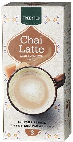 Fredsted Chai Latte Karamel Instant Te, 8 Sticks
