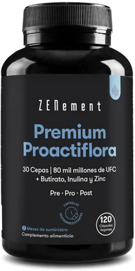 Zenement Premium Proactiflora 30 Strains 80 Billion CFU 120 Capsules