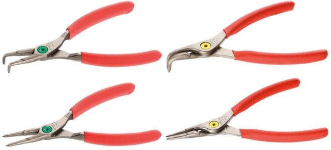 Pince pour circlips Facom droite, mâchoires courbes, 4 pcs. (PCJ4)