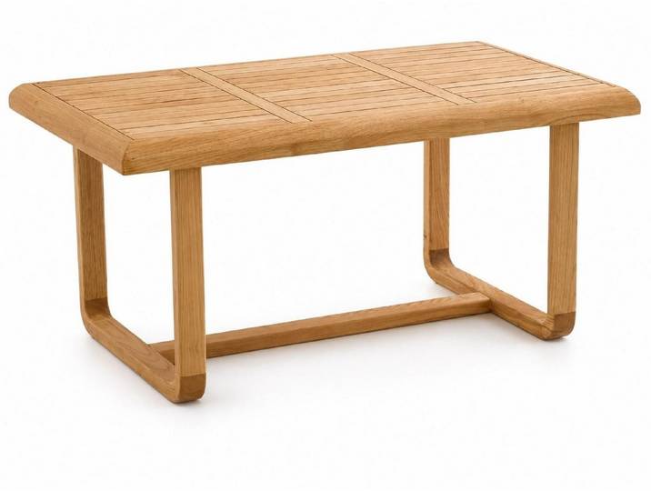 Xlmoebel Couchtisch Gartencouchtisch Modern Naturholz Elegant Rechteckig Robust Praktisch (1-St., 1-tlg)