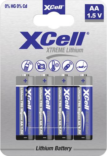 XCell XTREME FR6/L91 Mignon (AA)-Batterie Lithium 1.5V 4St.