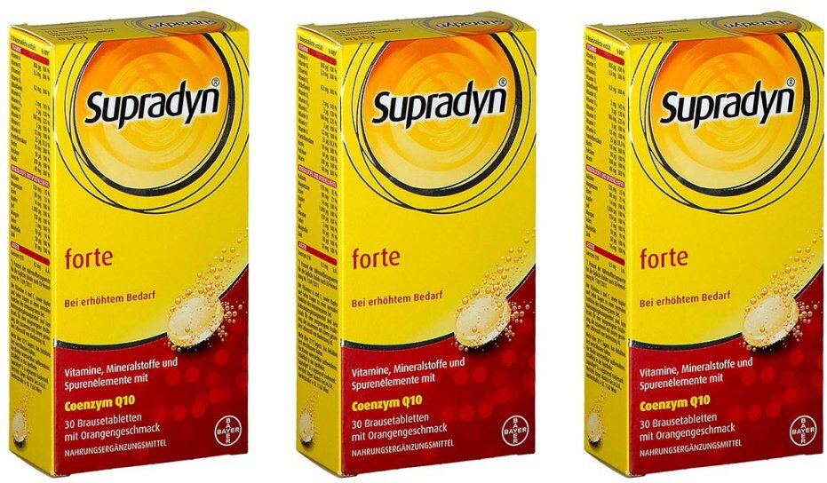 Supradyn forte coenzym Q10 Brausetabletten 3x30stk