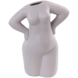 BLUMENVASE Porzellan beige Kilkis