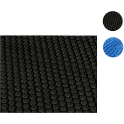 Pool-Abdeckung Wärmeplane Abdeckplane Solarplane Solarabdeckung, Stärke: 400 μm ~ rechteckig 8x4m schwarz