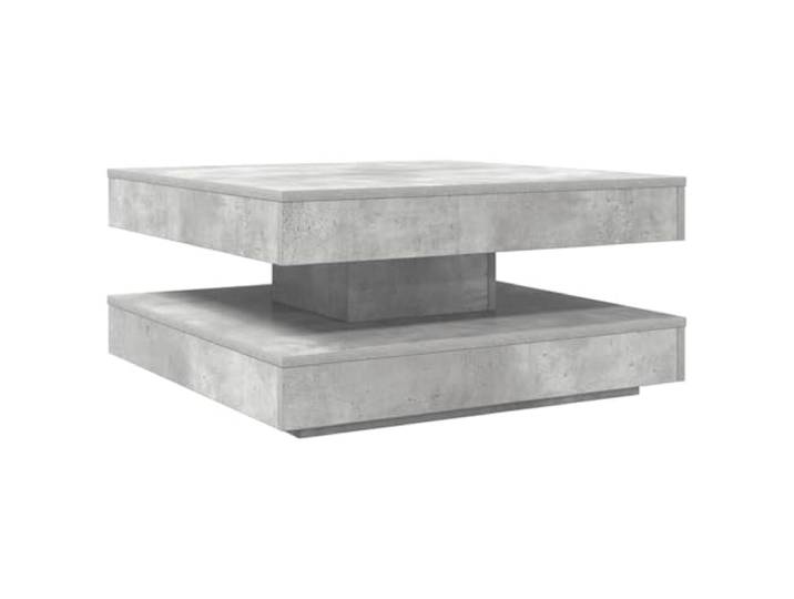 Wohnzimmertisch Couchtisch 360-Grad Drehbar Betongrau 70x70x34,5 cm