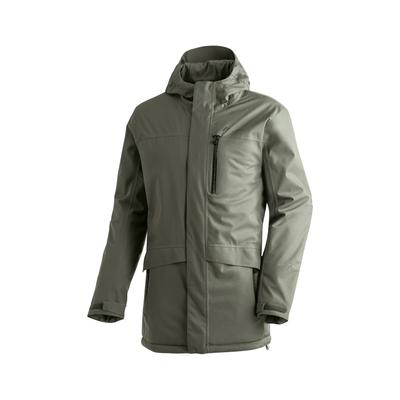 Winterjacke MAIER SPORTS "Peyor long", Herren, Gr. 66, grün (tannengrün), 100% Polyester, Jacken Winterjacke, warme Herren Regenjacke, wattierter Parka, wasserdicht + atmungsaktiv