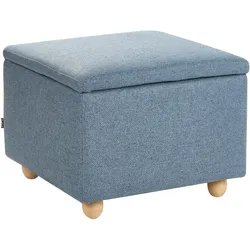 POUF mit Stauraum Stoff Blau Ferndale