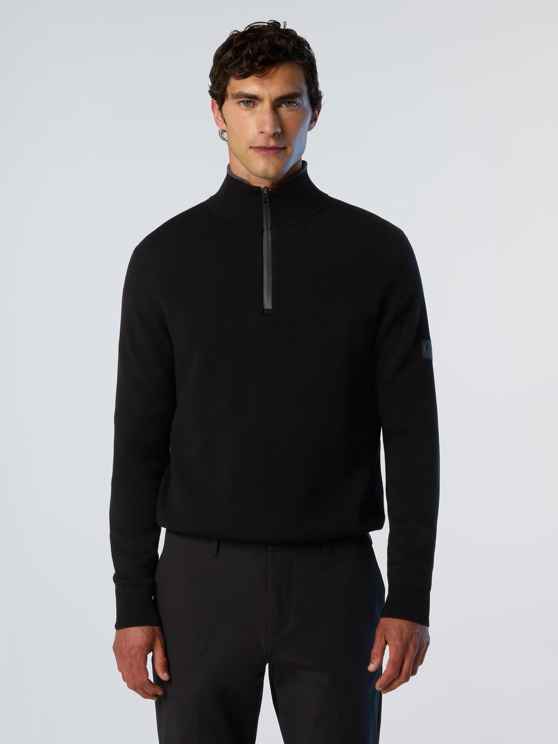 North Sails Pullover Geklebter halber Reißverschluss