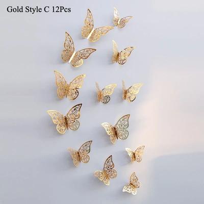 Uplift Picks 3D Mirror Butterfly Wall Stickers Elegant DIY Wall Decor For Living Room And Events 13