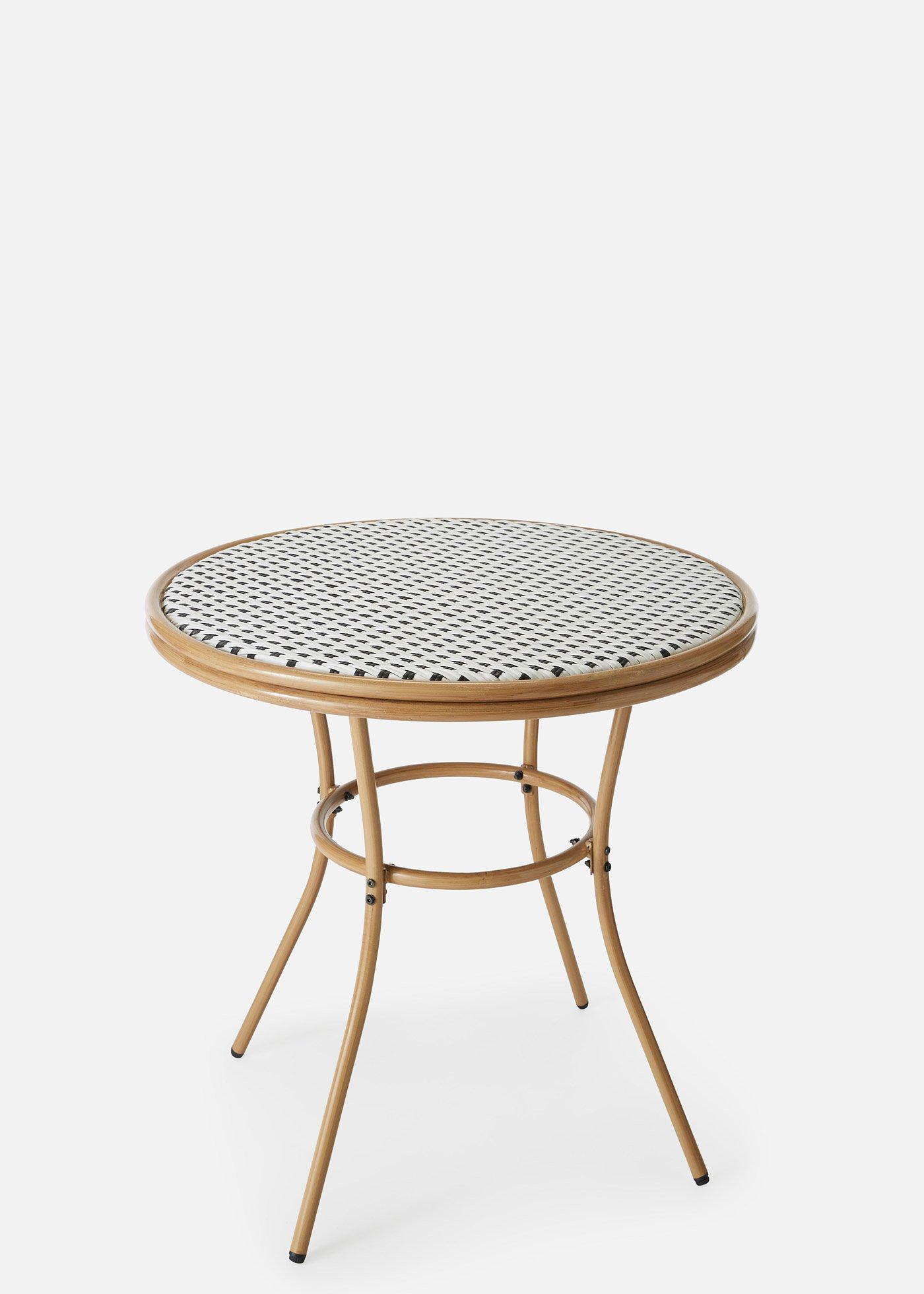 bonprix Gartenmöbel Set (3-tlg. Set), weiß, Gr.47 cm, Bistro Gartenmöbel für Balkon oder Garten
