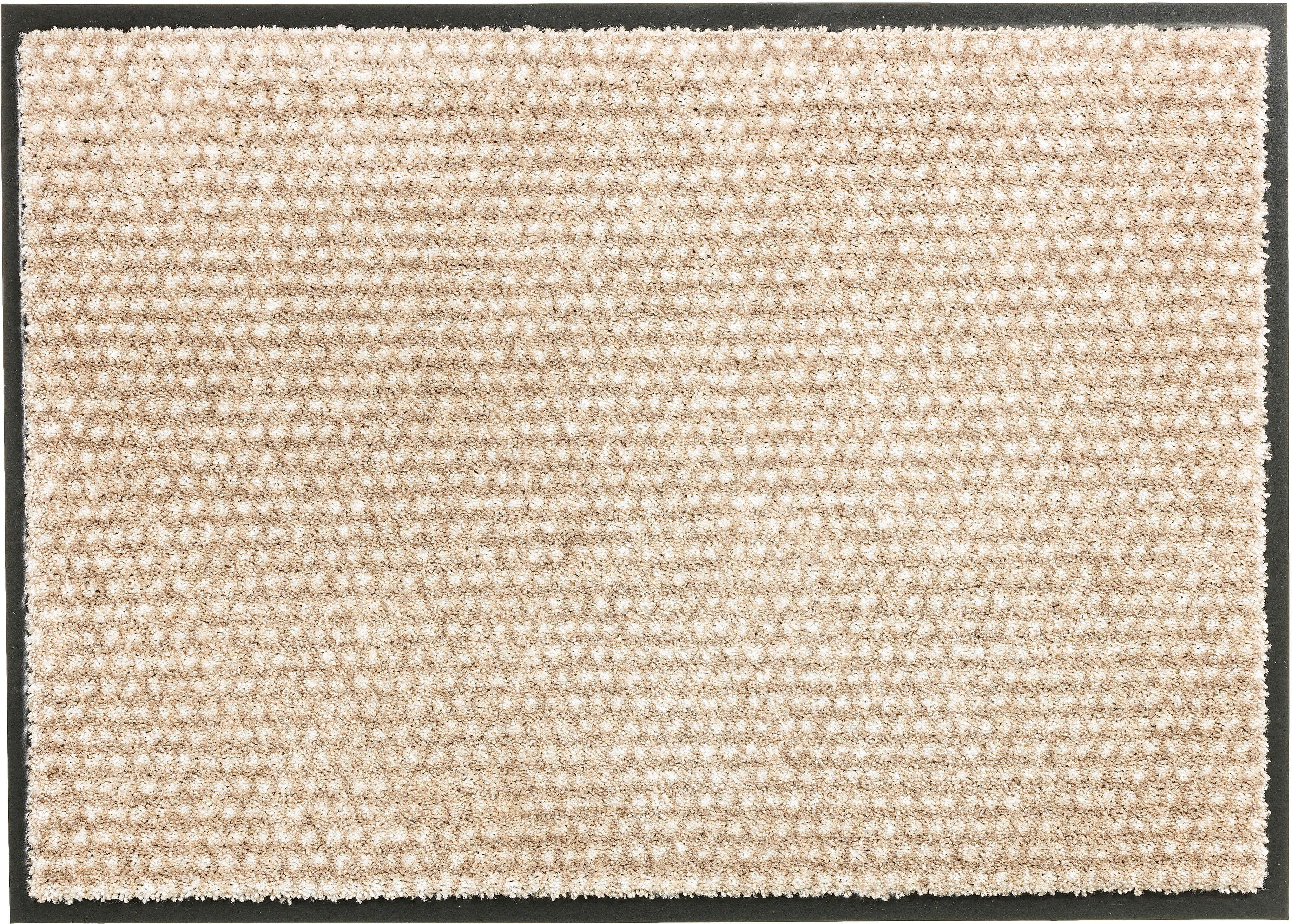 Fussmatte "Miami 002" Gr. 15, beige, B:50cm H:7mm L:70cm, Kunstfaser, SCHÖNER WOHNEN-KOLLEKTION, Teppiche, Fussmatte, Schmutzfangmatte, waschbar beige B : 50cm 1 Stk., 7mm, L: 70cm