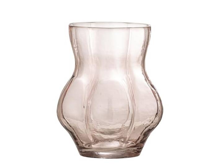 Bloomingville Creative Collection Tava Vase, Rose, Glas, T18xH20 cm