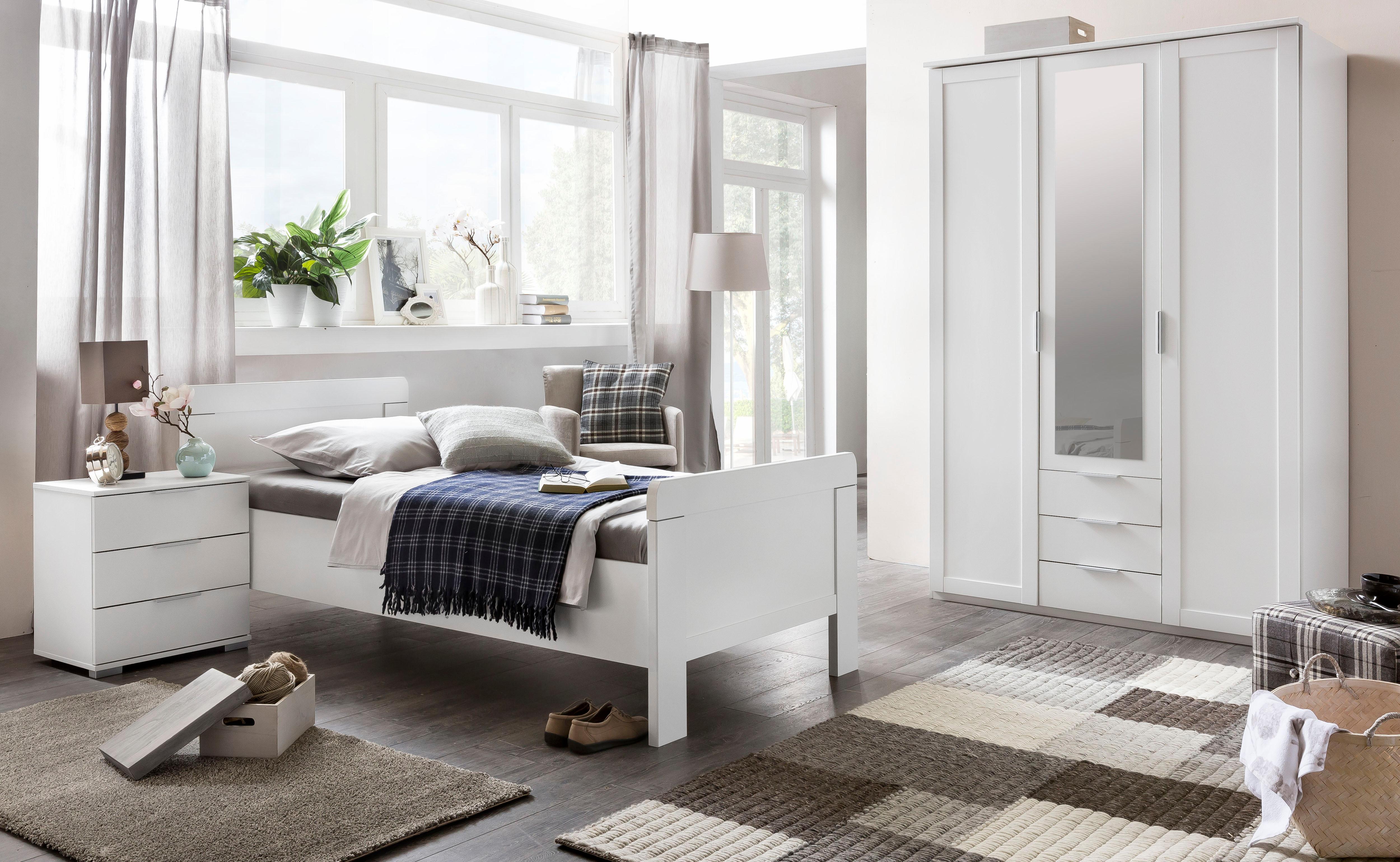 Bett WIMEX "Nadja", weiss (weiß), L:207cm, Betten, Bett weiß Liegefläche Länge B: 200cm x 90cm