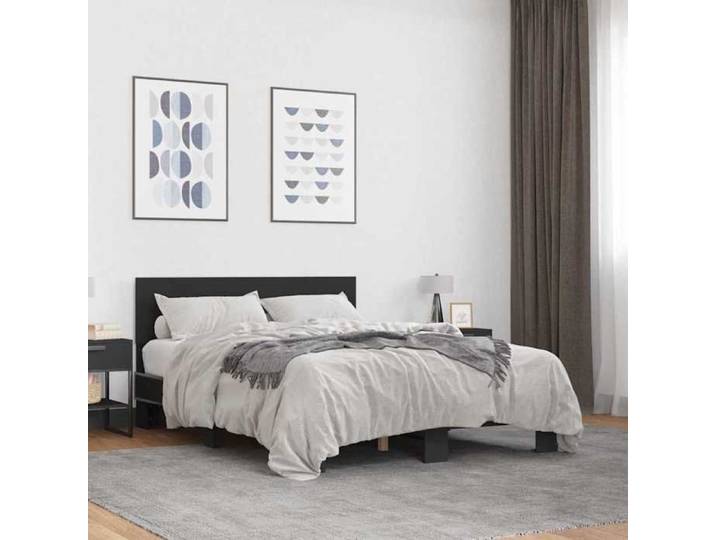 Cadre de lit sans matelas noir 120x190 cm 3280202