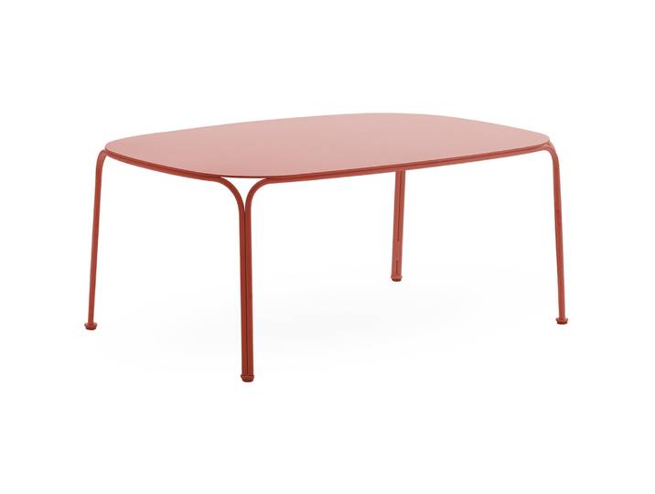 Beistelltisch, Verzinkter Stahl, Braun, 90×59×38 cm, Wetterfest, Modern, Kartell