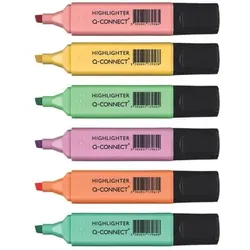 Textmarker 6 Stück pastell sortiert 1,5-2mm