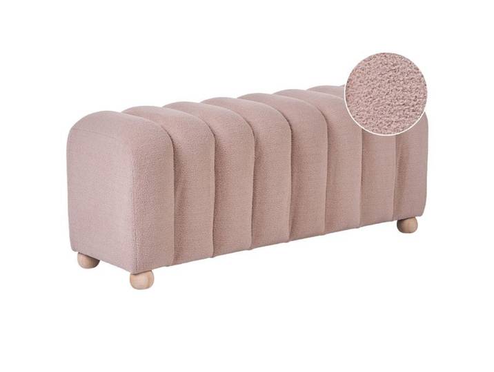Banc rembourré IDYLLWILD Bouclé Beige