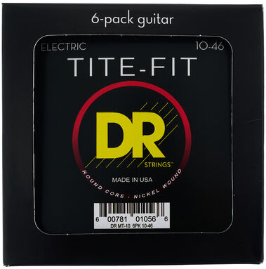 DR Strings Tite-Fit MT-10 6-Pack
