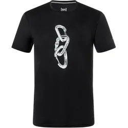 Super Natural, Herren, Funktionsshirt, Carabineri Tee (M), Schwarz, Grau, M