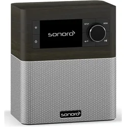 Sonoro Stream (DAB+, FM, Internetradio, Bluetooth, WLAN), Radio, Silber, Schwarz