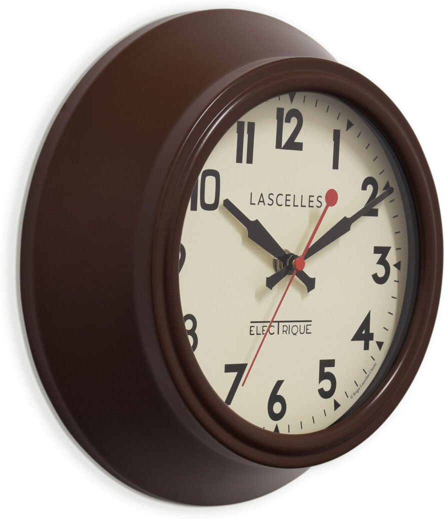 Roger Lascelles Clocks Metal Wall Clock Brown 25.5cm W X 25.5cm H