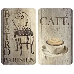 Wenko 2er-Set Herdabdeckplatte Universal »Bistro«, 30x52 cm