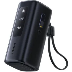 Baseus EnerGeek GX11 MiFi Power Bank 20000mAh 67W Cosmic Black (20000 mAh, 67 W, 74 Wh), Powerbank, Schwarz