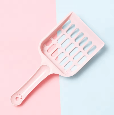 Inspire Picks Candy Color Cat Litter Scoop With Comfortable Horizontal Handle pink