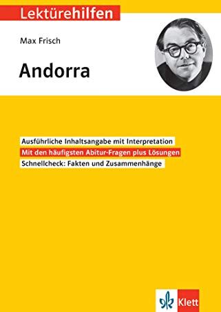 Klett Lektürehilfen Max Frisch, Andorra: Interpretationshilfe für Oberstufe und Abitur - Preis vom 04.10.2026 03:51:26 h