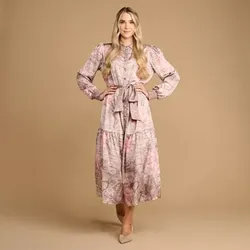 SCHIFFHAUER MUNICH® Kleid France Hemdkragen Gürtel zum Binden figurumspielend
