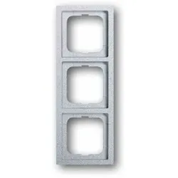 Busch-Jaeger FUTURE LINEAR Rahmen, 3f, aluminium-silber, matt, Kunststoff, geeignet für Geräteeinbaukanal, geeignet für Unterputz-Installation