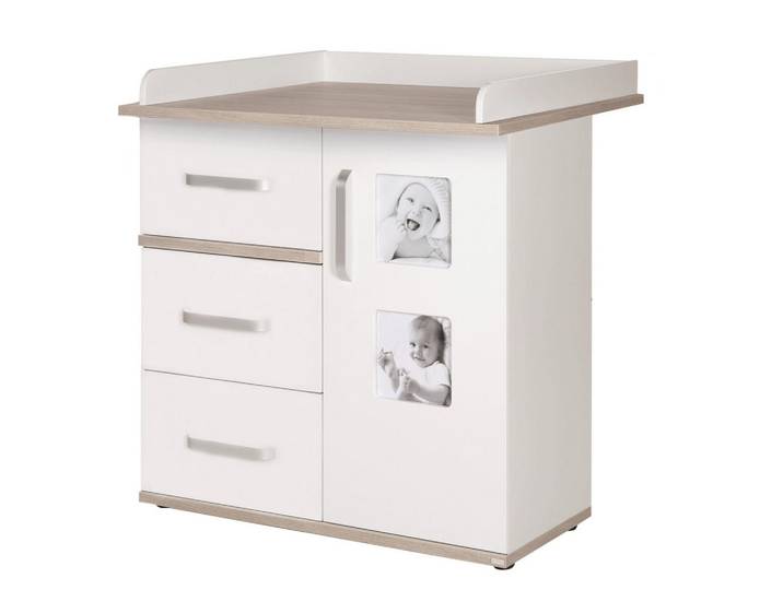 Roba Wickelkommode Moritz, Weiß, 3 Schubladen, Rechteckig, 94x101.5x78 cm, Babymöbel & Kindermöbel, Babyzimmer, Wickelkommoden & Zubehör, Wickelkommoden