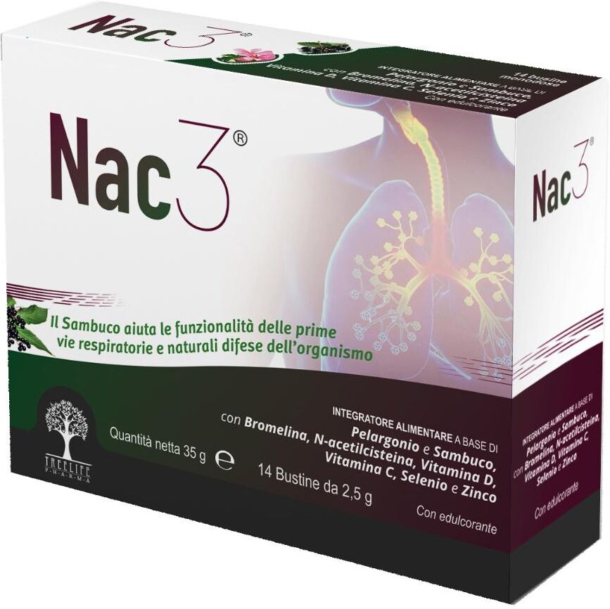 TREELIFE PHARMA Srl NAC3 14 Bust.2,5g