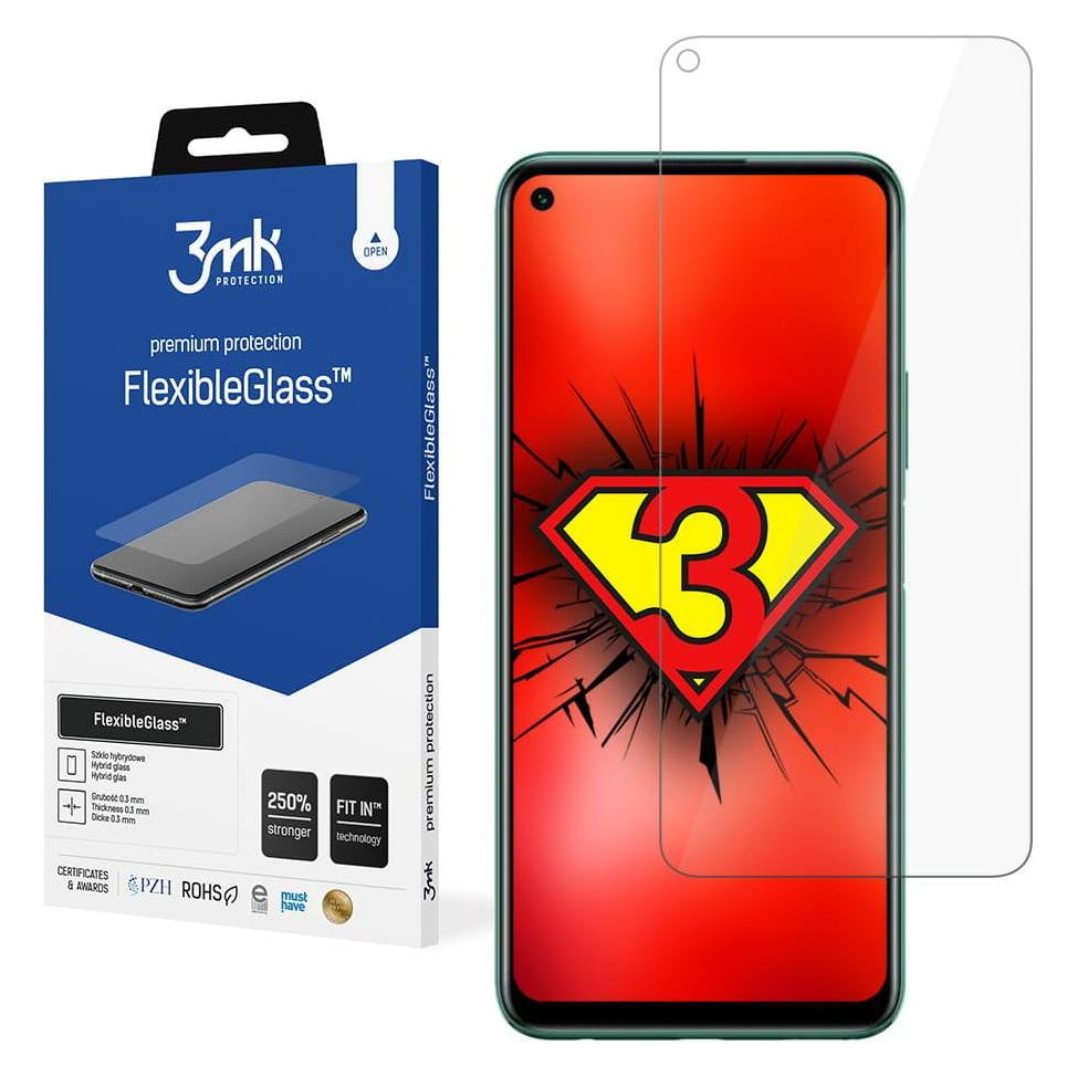 3MK FlexibleGlass Huawei P40 Lite 5G Szkło Hybrydowe (1 Stk., Huawei P40 Lite 5G) (73464-UNIW)