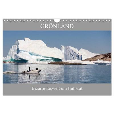 Grönland Bizarre Eiswelt um Ilulissat (Wandkalender 2027 DIN A4 quer), CALVENDO Monatskalender