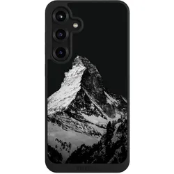 Nivocase Handyhülle für Samsung Galaxy S25+ Hülle NIVOpure Case Schwarz Alpspitze Berg Schnee (Samsung Galaxy S25+), Smartphone Hülle, Schwarz