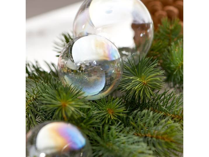 Weihnachtskugel HANG ON 6er-Set Ø 8cm Durchsichtig/Durchscheinend