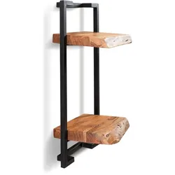 Hängeregal Matera Holz Braun Akazie