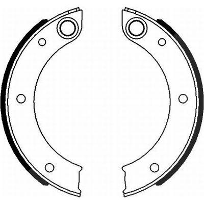 Textar Bremsbackensatz, Feststellbremse [Hersteller-Nr. 91071200] für Porsche