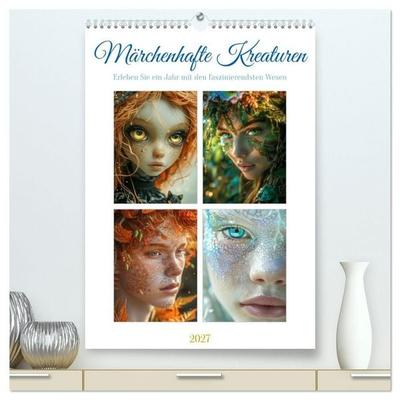 Magische Kreaturen (hochwertiger Premium Wandkalender 2027 DIN A2 hoch), Kunstdruck in Hochglanz