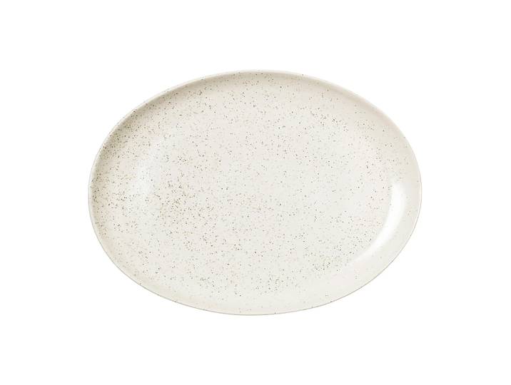 Broste Copenhagen Plat oval Nordic Vanilla 35,5 cm Cream with grains