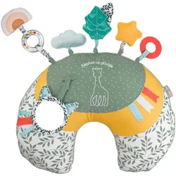 Sophie la girafe 5 Sinne Spiel- und Kuschelkissen + Activity-Spielzeug, mehrfarbig