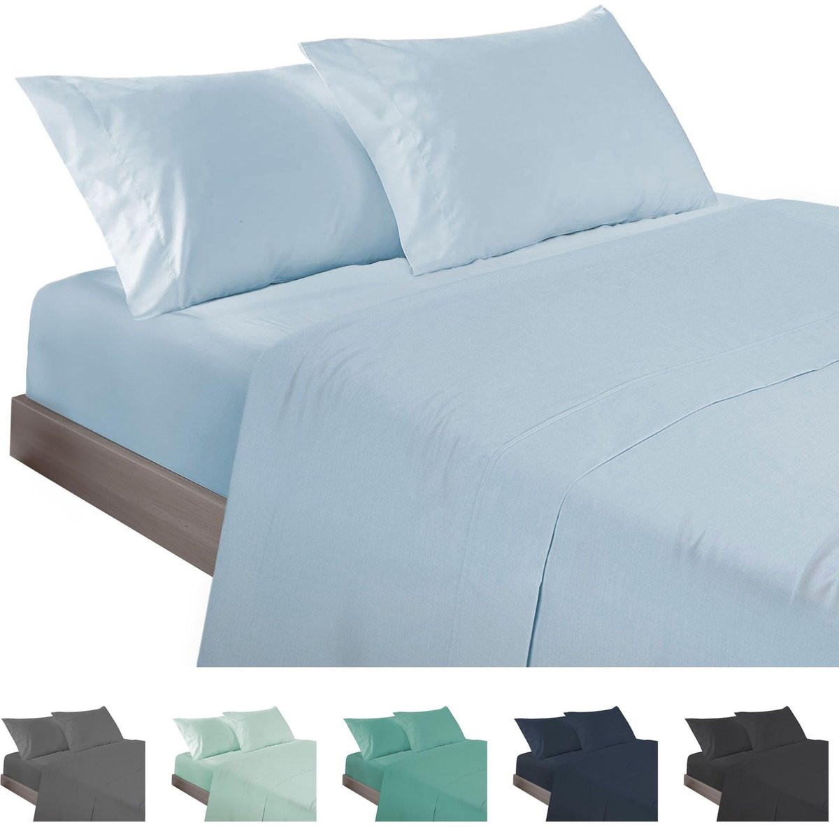 Omgoods 4-delige bedlinnen set voor bedden van 105 cm - Extra zacht en licht