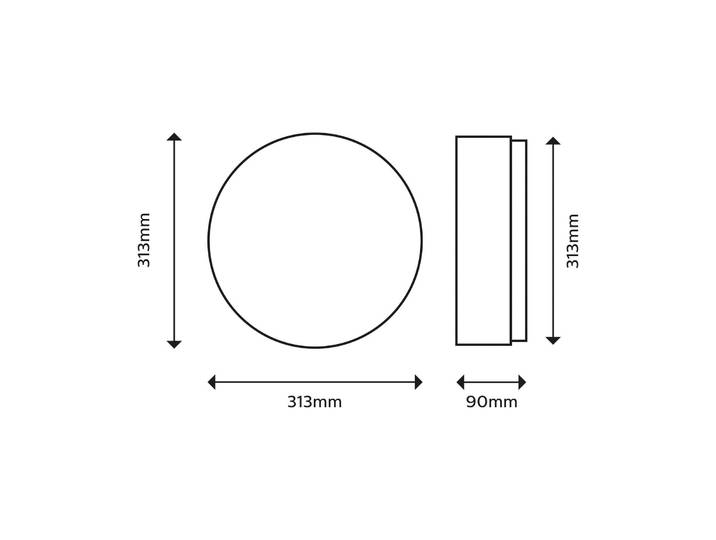 Philips LED Deckenlampe Doris, schwarz, für Wohn- / Esszimmer, Metall, LED Deckenleuchte