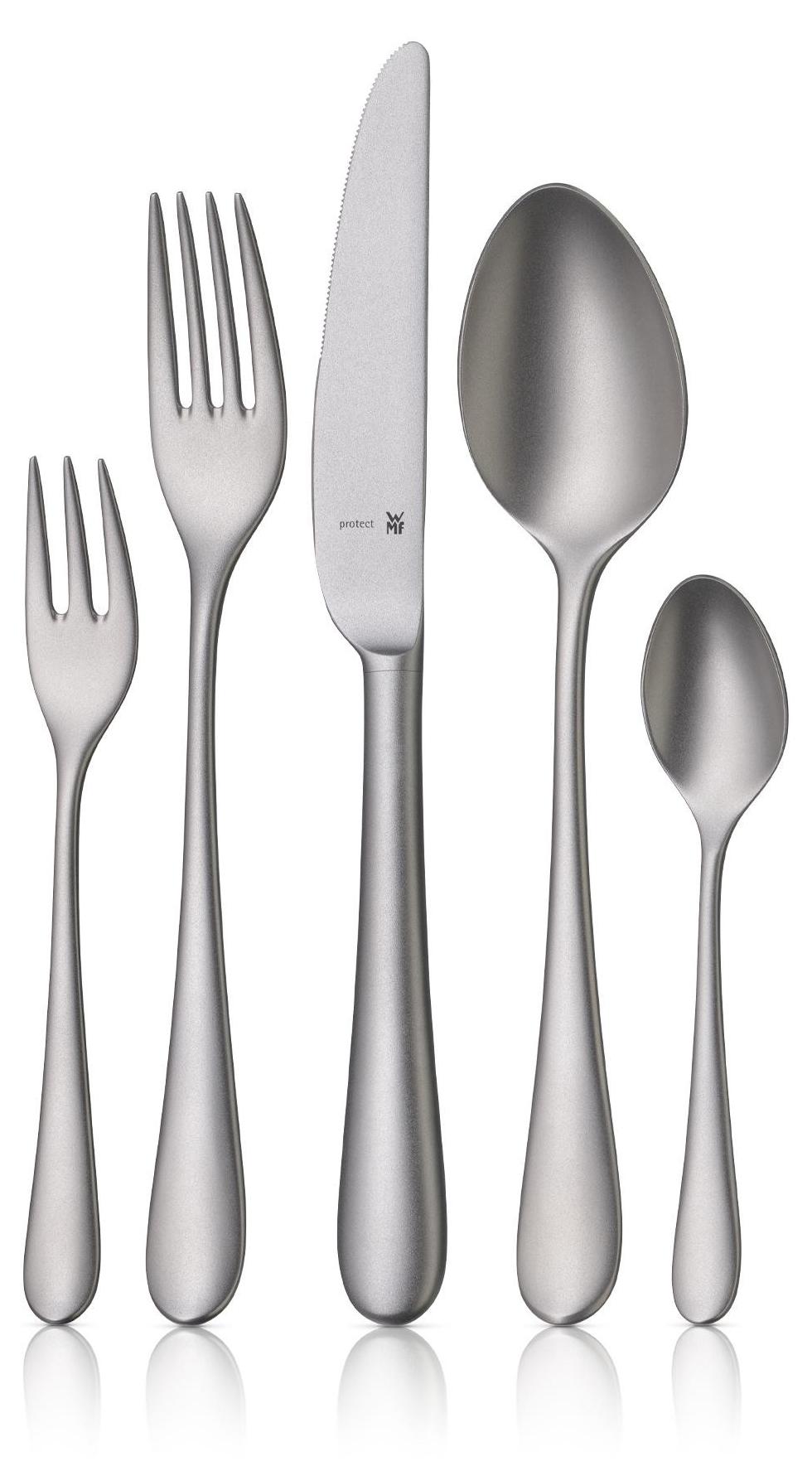 WMF Merit Besteck-Set, 66-teilig, Cromargan protect, sandgestrahlt 122585