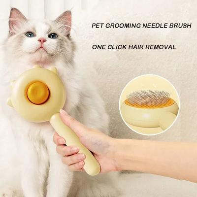 Uplifted Goods Pet Grooming Needle Brush For Cats And Dogs green